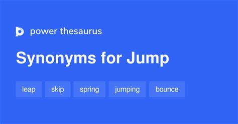 synonyms for jump